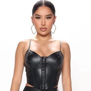 COPY - NEW! PU Leather Corset Top!